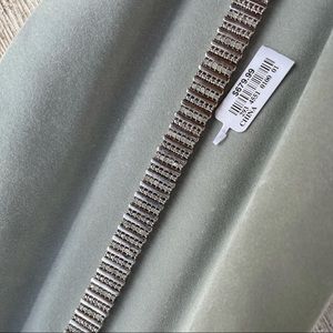 Silver diamond bracelet, NWT